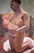 Mother knelt and son Paula Modersohn-Becker